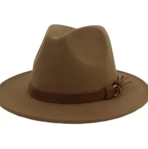 Accessories | Camel Felt Panama Hat Fedora Nwot | Poshmark display picture 3